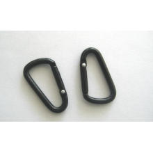 Black D Shape Snap Hook for Bags and Climbing